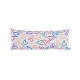 Capa Para Travesseiro Fofuxinho Colorê 1 Peça 90cm X 35cm 100% Poliéster Com Zíper Cor:love