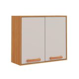 Armario Itatiaia Napoles 2 Portas 80cm Cinamomo Off White