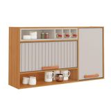Armario Itatiaia Napoles 1,20 2 Portas C/nicho Cinamomo Off White