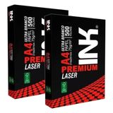 Papel Sulfite A4 75g 500 Folhas Premium Laser Branco 2 Unidades - Ink