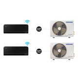 Combo - Ar Condicionado Split Inverter Samsung Windfree™ Connect Sem Vento 12.000 &amp; 18.000 Btus Quente E Frio 220v
