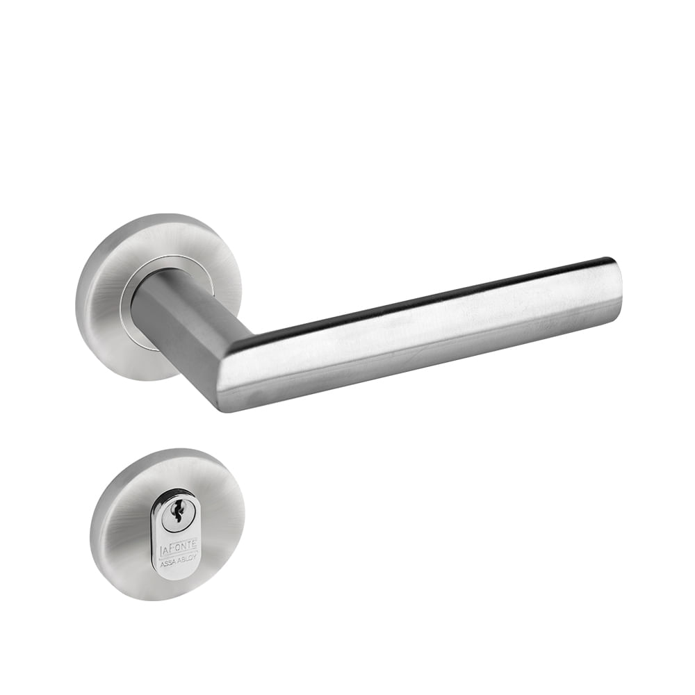 Fechadura Lafonte 892 St2 55mm Externa Roseta Inox Lixado