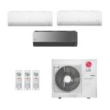 Ar Condicionado Multi Split Inverter Lg 30 000 2x Evap Hw 12 000 1x Evap Hw Artcool 18 000 Quente Frio 220v