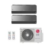 Ar Condicionado Multi Split Inverter Lg 18 000 2x Evap Hw Artcool 12 000 Quente Frio 220v