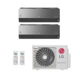 Ar Condicionado Multi Split Inverter Lg 18 000 2x Evap Hw Artcool 9 000 Quente Frio 220v