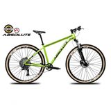 Bike Aro 29 Nero 5 Peças Inteira Absolute 12v Hollowtech Garfo Trava Remota Pneu Faixa Freio Hidráulico. Verde Tam.19