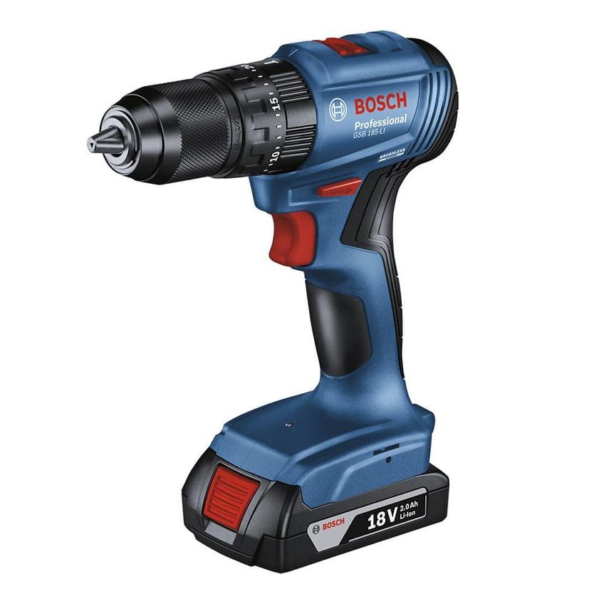 Furadeira E Parafusadeira De Impacto Bosch Gsb185, 18v Com Maleta E 2 Baterias - imagem 2