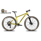 Bike Aro 29 Nero 5 Peças Inteira Absolute 12v Hollowtech Garfo Trava Remota Pneu Faixa Freio Hidráulico. Amarelo Tam.17