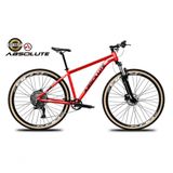 Bike Aro 29 Nero 5 Peças Inteira Absolute 12v Hollowtech Garfo Trava Remota Pneu Faixa Freio Hidráulico. Vermelho Tam.17