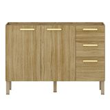 Balcao Para Pia 3 Portas 2 Gavetas 120 Cm Urbane Freijo Ktp