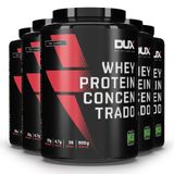 Kit 5 Whey Protein Concentrado Dux Sem Sabor 900g