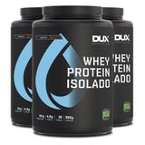 Kit 3 Whey Protein Isolado Dux Chocolate 900g