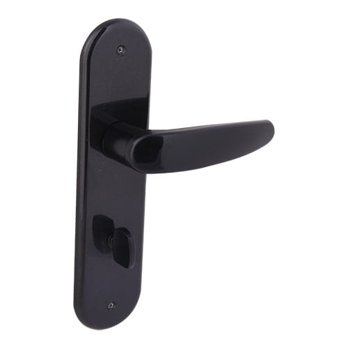 Fechadura Arouca Banheiro Polo 55mm Espelho Em Nylon Preto