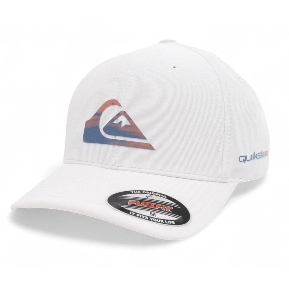 Boné Quiksilver Gradient Logo Signature White
