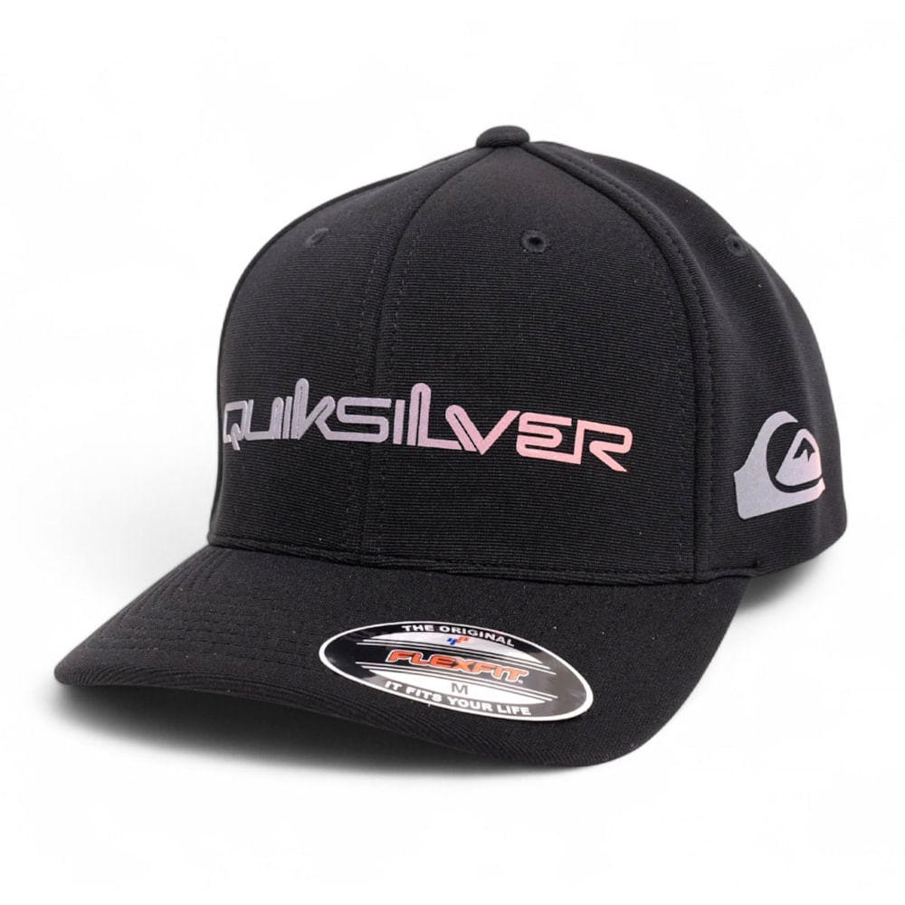Boné Quiksilver Gradient Type New Wave Black