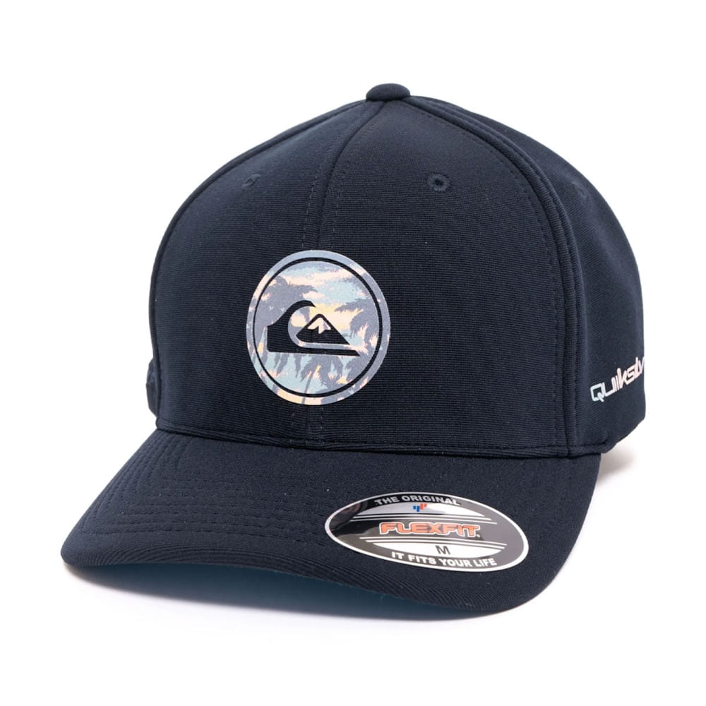 Boné Quiksilver Gradient Round Tropicamo Navy