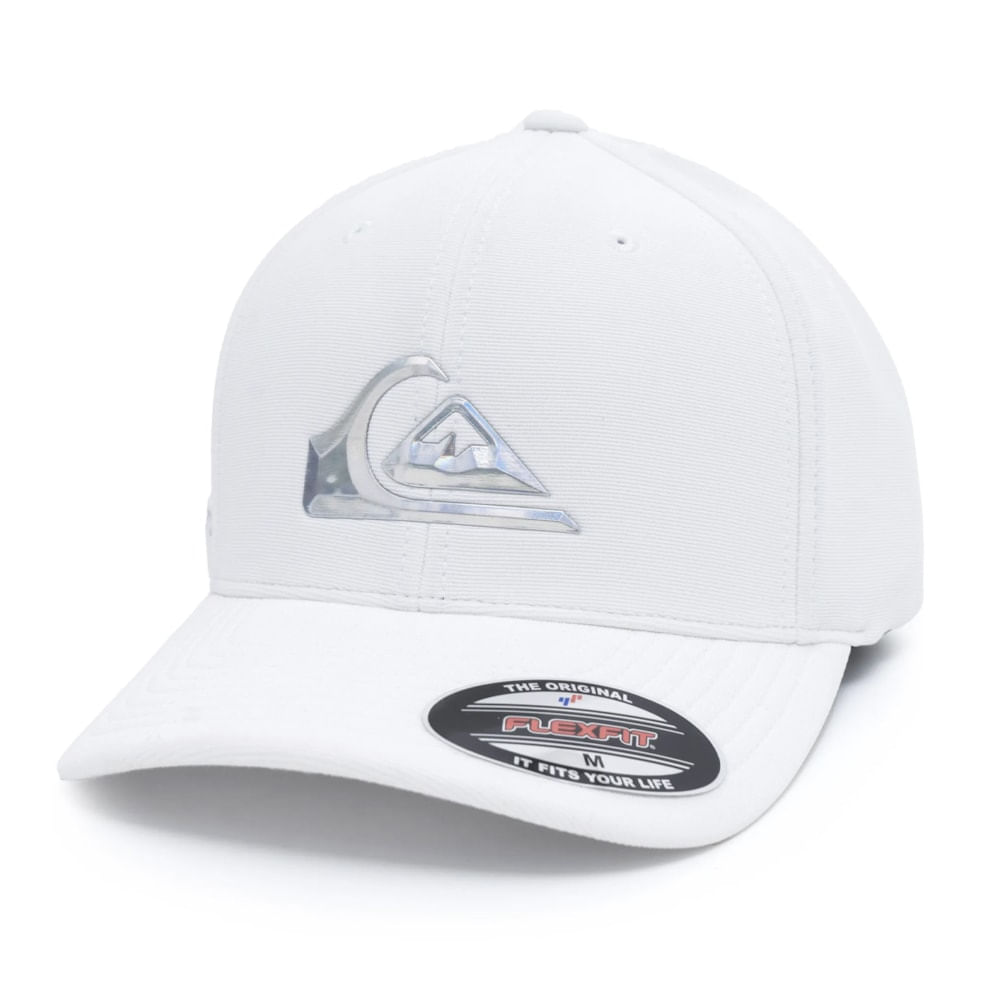Boné Quiksilver Hologram 3d Logo White