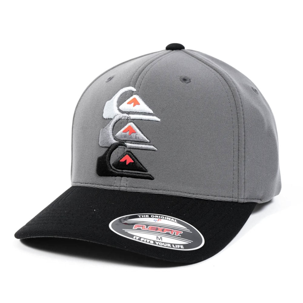 Boné Quiksilver Emb Three Logo Dark Grey
