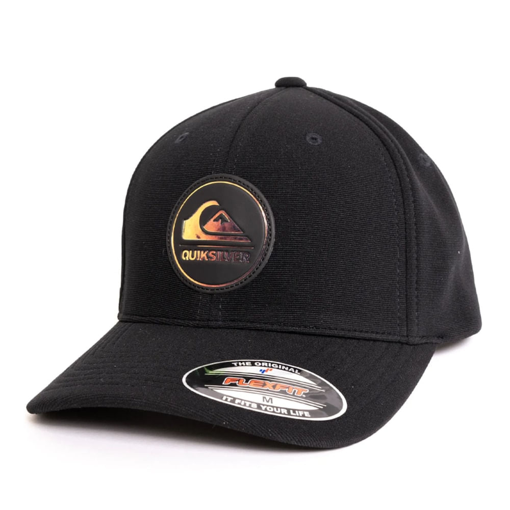 Boné Quiksilver Hologram Full Logo Patch Black