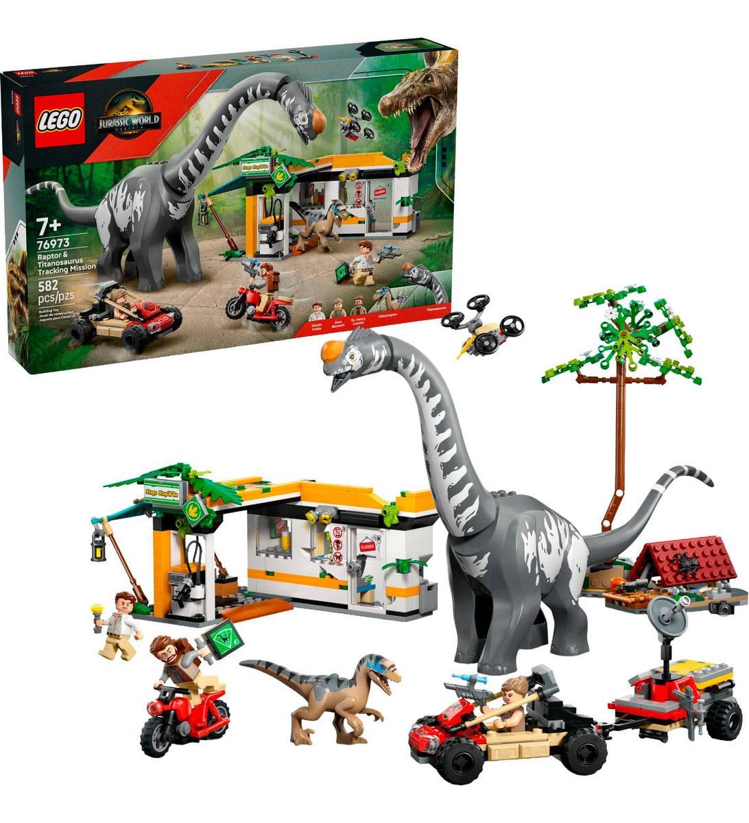 Jurassic World Raptor & Titanossauro Lego 76973 - Carrefour