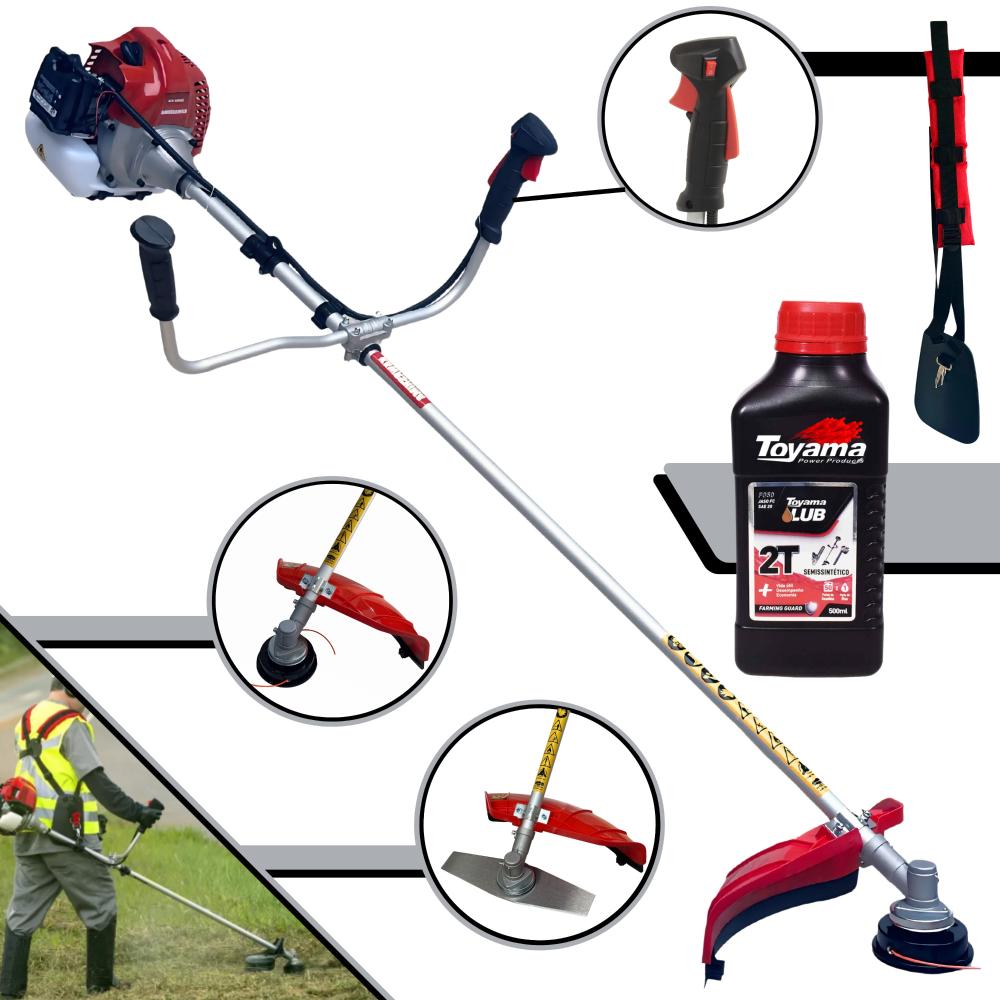 Roçadeira Kawashima Bcj521l À Gasolina 2 Tempos 52cc 10.000rpm 2