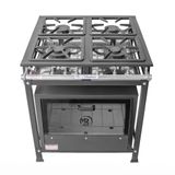 Fogão Industrial 4 Bocas 2 Simples A Gás Baixa Pressão Mr Fogões Com Forno P5