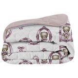Edredom Tecebem Baby Malha 100% Algodão Cristina Estampado 85cmx145m Rosinha
