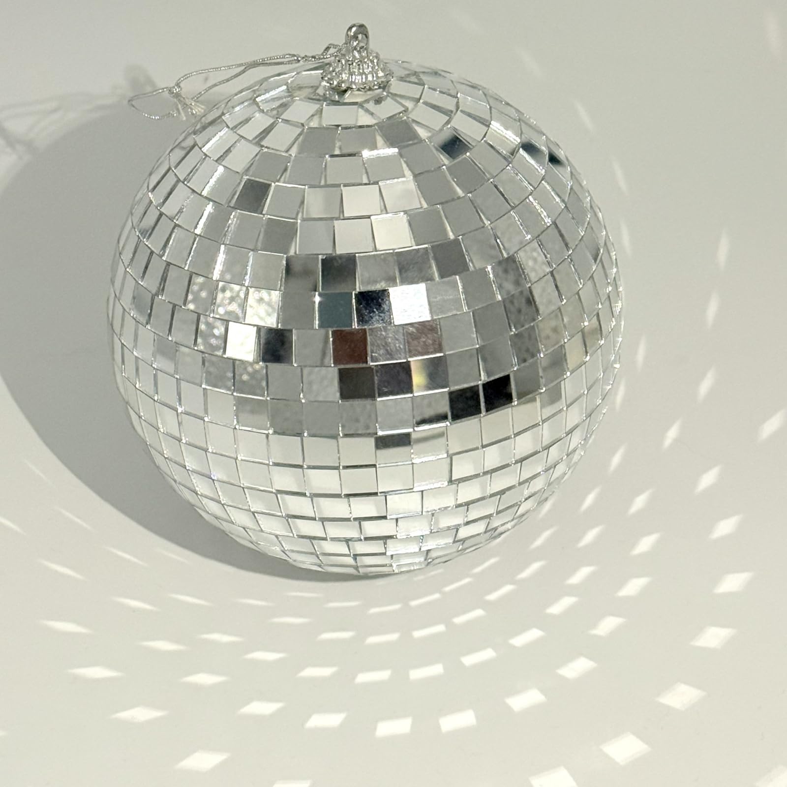 Espelho Disco Ball Szpengc De 12 Cm Com Motor Giratório E Led Rgb