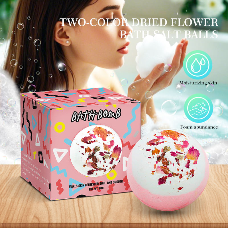 Bolas De Banho De Espuma E Sais De Banho De Flores Secas Dada