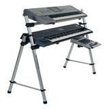 Suporte Para Teclados 6 Oitavas Yamaha, Korg, Casio, Roland - Marca Titanium Ty212 Bem Com Suporte Lateral P/ Notebook
