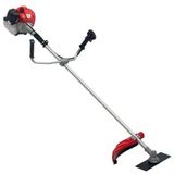 Roçadeira Profissional A Gasolin Cg430 Tb 43cc 2hp Com Faca 2 Pontas P/ Mato Alto Capim + Lamina De Vídea 40d P/ Troncos