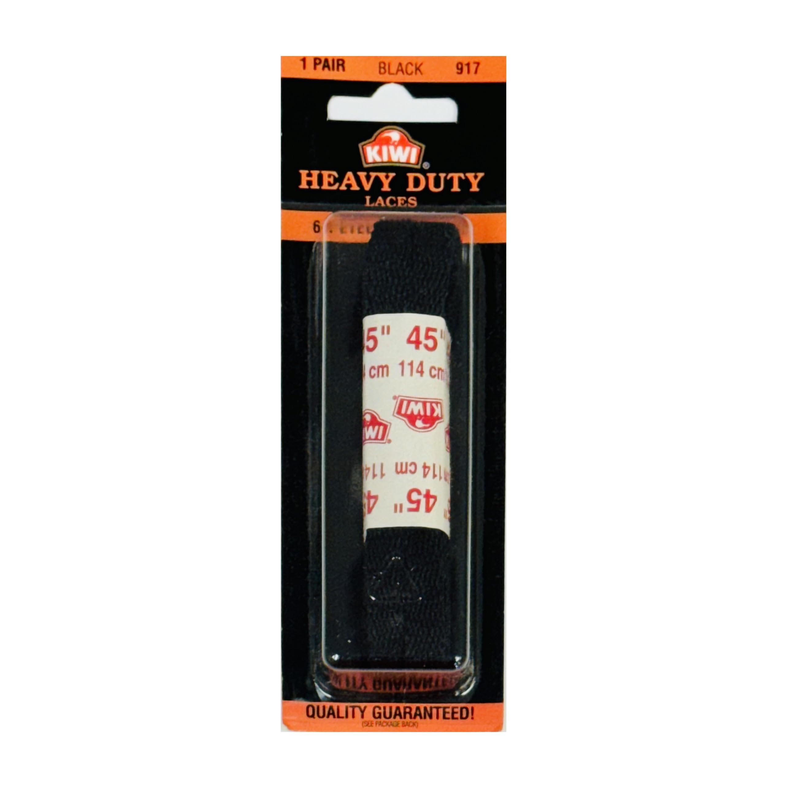 Cadarços Kiwi Heavy-duty Flat 114 Cm Pretos