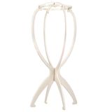 Kit 5 Suporte Dobrável Plástico Para Descansar Peruca Wigs Guardar E Secar Lace Chapéu Expositor Cor:branco