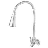Torneira Gourmet Para Cozinha Parede Pia Dois Jatos Cone Cromado Cód. 6700