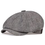 Cap Boina Espinha De Peixe Shelby Inglesa Serie Peaky Blinders Netflix Cor:cinza
