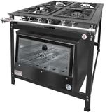 Fogão Industrial 4 Bocas 2 Duplas Baixa Pressão Mr Fogões Com Forno P8 Luxo