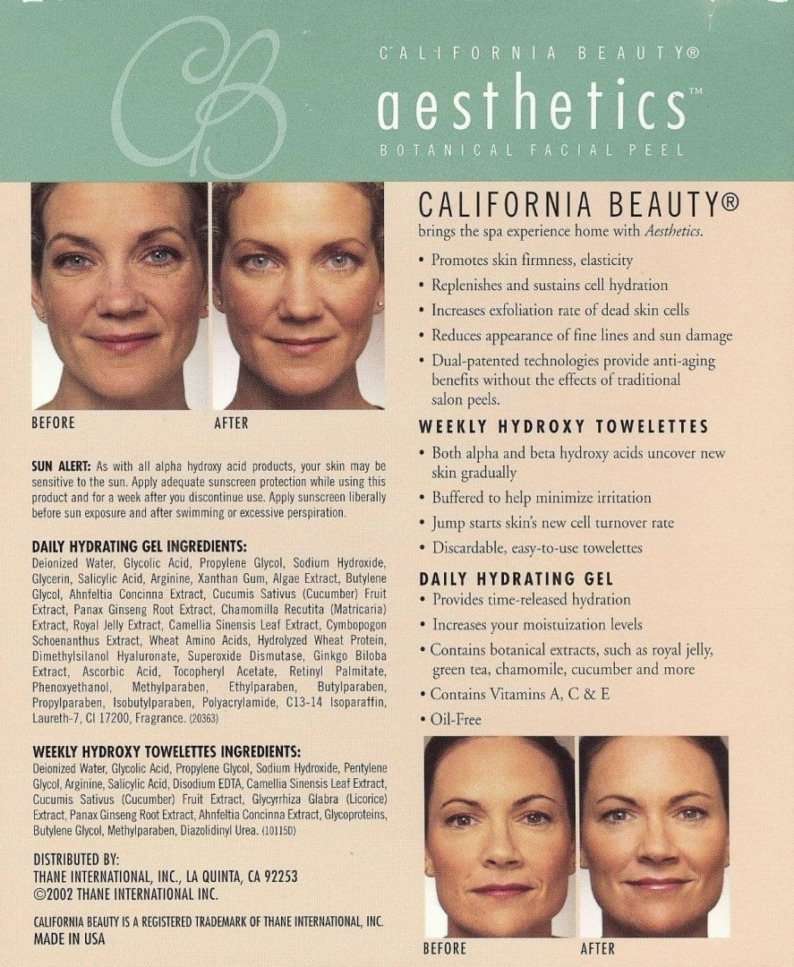 Facial Peel California Beauty Aesthetics Com Toalhete Hidroxi