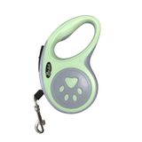 Guia Retrátil 3 Metros Com Botão Controle Para Regulagem Pet Cachorro Passeio Linha Premium Lr-0160 Cor:verde