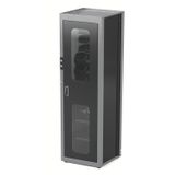 Armário Smart System Para Ferramentas 1 Porta, 29 Caixas Plásticas Bin E Visor Tramontina Pro Cinza Tramontina