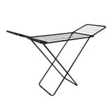 Varal De Chão 144x49cm Slim Preto - Suporte Para Até 20kg De Roupas