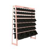 Kit Estante + Gaveteiro Mista Preto - Organizador De Peças - 49 Peças - Estrutura Em Aço - 27 Gavetas Plásticas - 160kg - 150x99x27cm