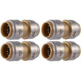 Pacote De 4 Acoplamentos Sharkbite Max De 3/4 Polegadas Para Tubo Pex
