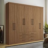 Guarda-Roupa Casal 8 Portas 6 Gavetas 238,80cm Master Santos Andirá
