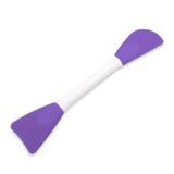 Espátulas Duplas De Silicone Para Aplicação De Máscara Argila Skincare Maquiagem Roxo