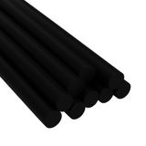 Kit 20 Refil Bastão De Cola Quente Grossa 11mmx30cm Preta Para Artesanato Madeira Eva Papel Papelão
