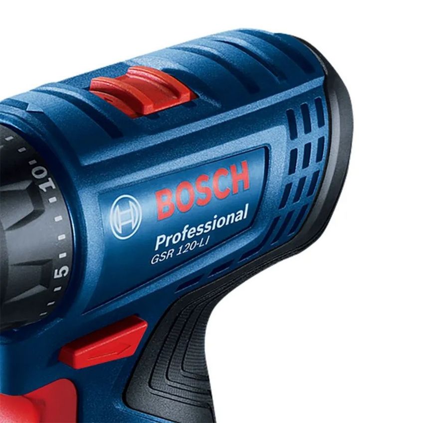 Parafusadeira Furadeira A Bateria Bosch Gsr 120-li, 12v 2 Baterias - imagem 3