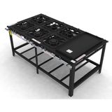 Fogão Industrial Gastromaq 6 Bocas Mistas Com Chapa Linha Centro Fg406cmch