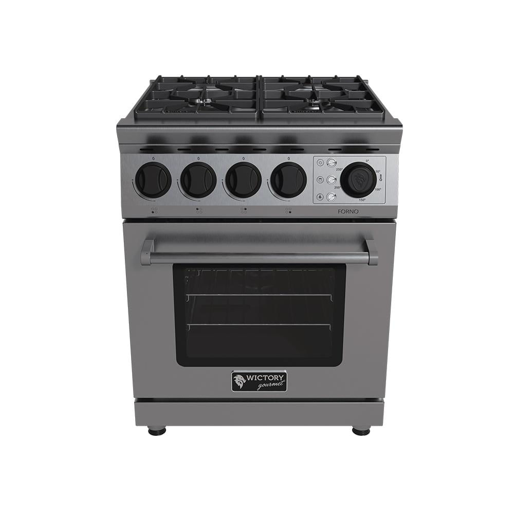 Fogão 4 Bocas Wictory Gourmet 430 Inox - 220v - Wgfa-4