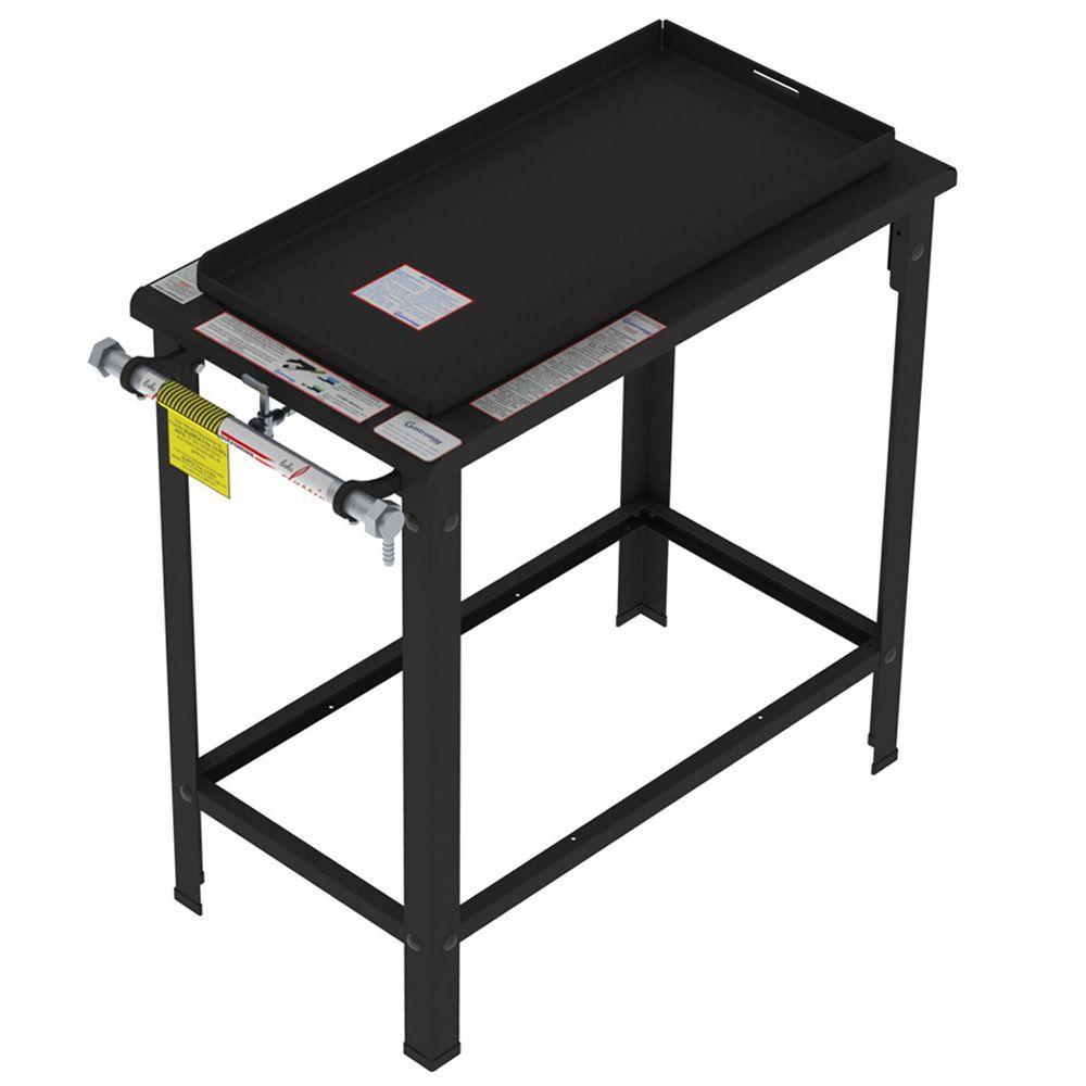 Fogão 2 Bocas Gastromaq Industrial Com Chapa Preto - Fg30ch