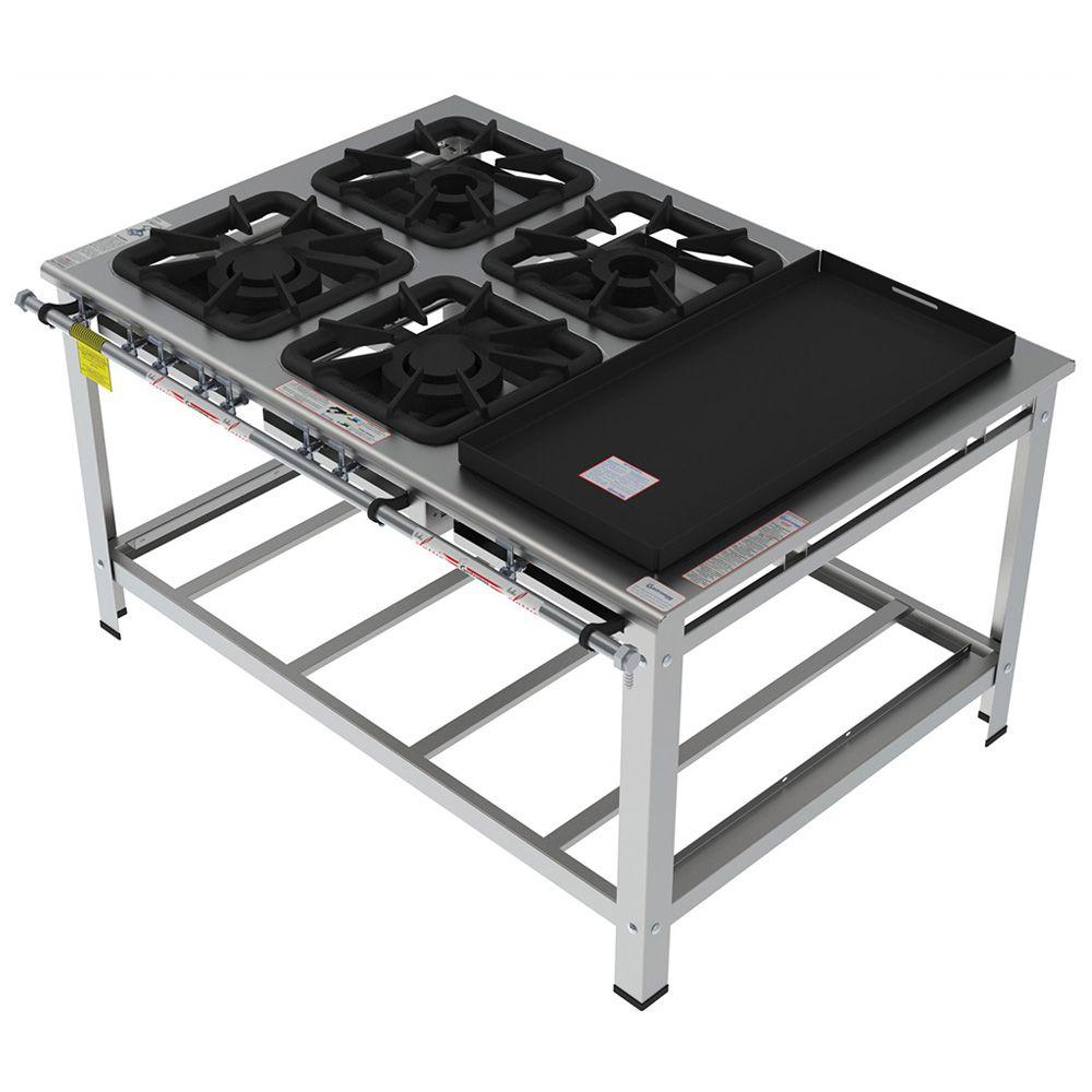 Fogão 4 Bocas Gastromaq Inox - Fgi404emch
